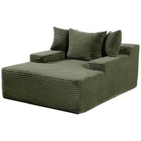 XXL Sessel Lunaris Grün B: 125 cm - Grün, Design, Textil (125/63/170cm) - P & B