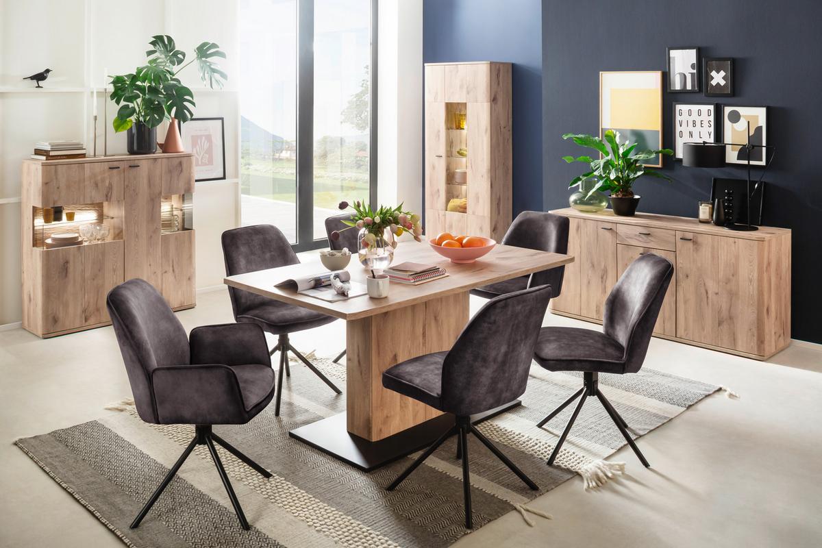 Esstisch Prato Eichefarben B: 90 Cm - Eichefarben, Design, Holzwerkstoff (160/90/78cm) - MID.YOU