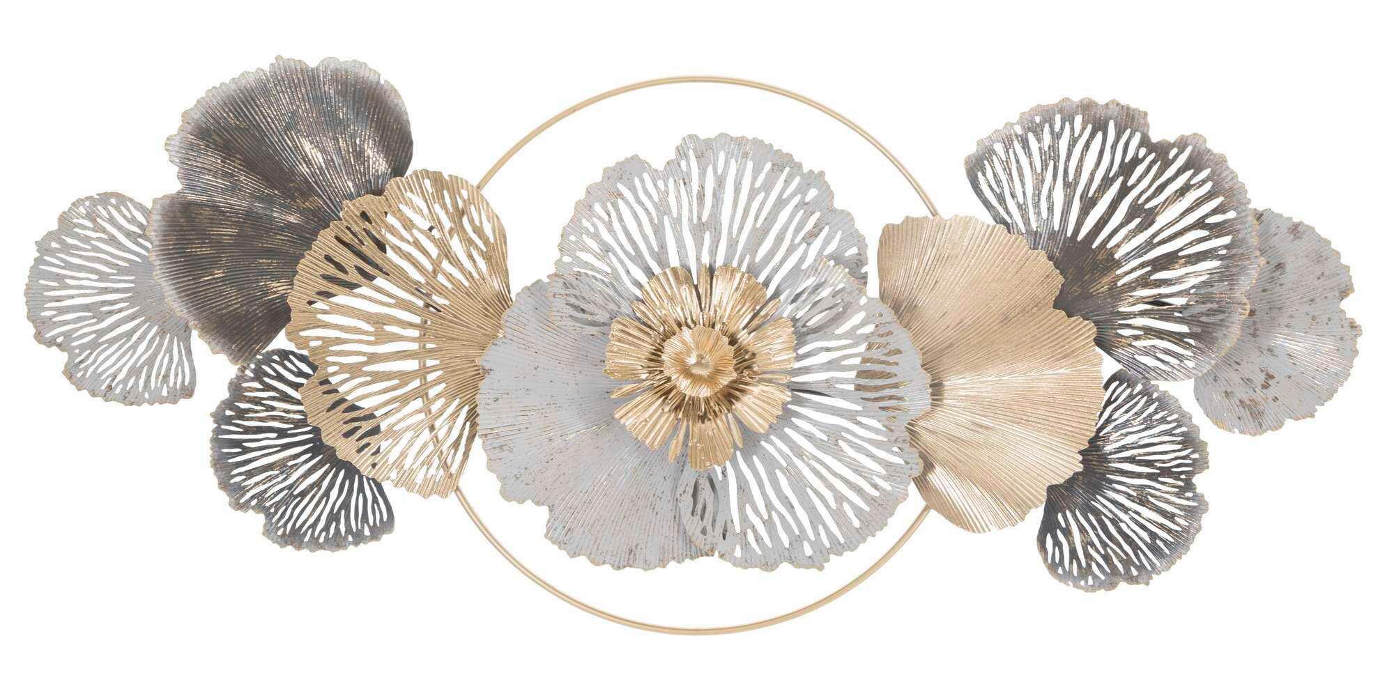 Wanddeko Poxy A Silber/goldfarben B: 130,8 Cm - Basics, Metall (130.8/55,90/8cm)