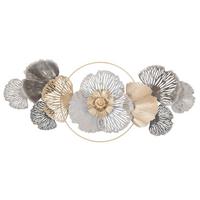 Wanddeko Poxy A Silber/Goldfarben B: 130,8 cm - Basics, Metall (130.8/55,90/8cm)