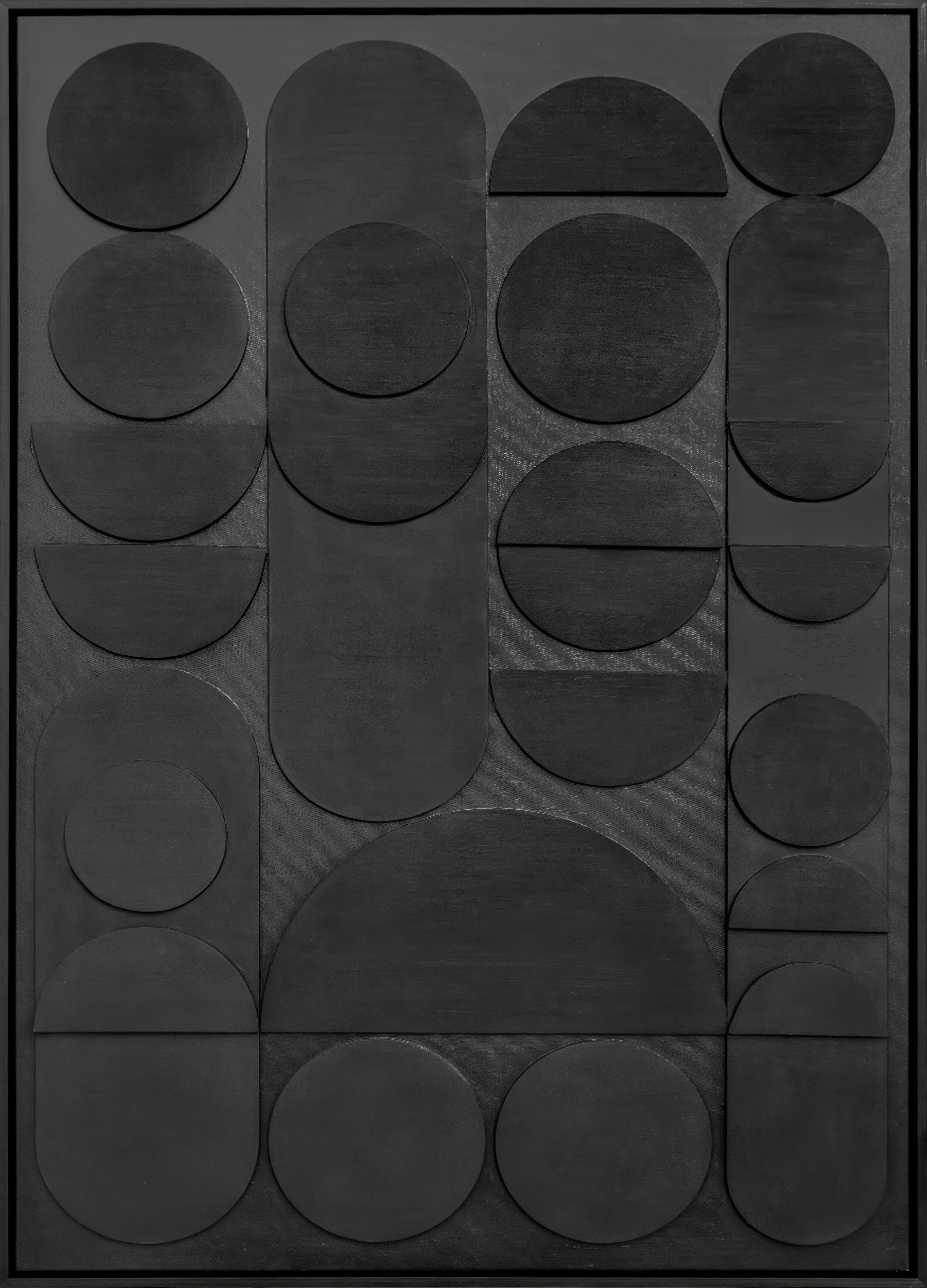 Obraz na plátne Denise 100/140cm - čierna, Modern, drevo/textil (100/140cm) - Premium Living