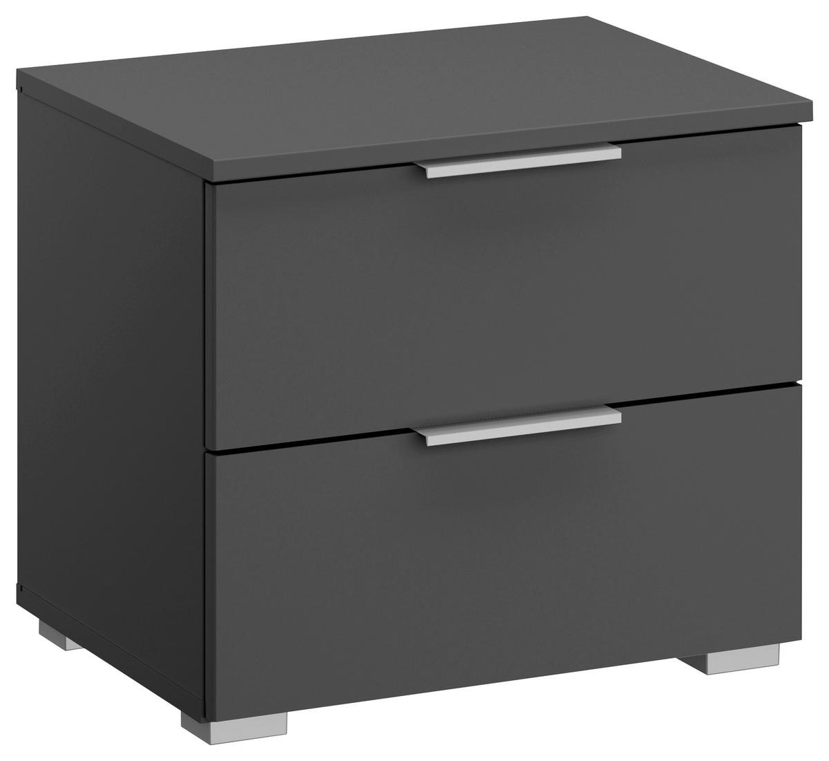 Nachtkästchen Alabama, Grau B: 40 Cm - Alufarben/Grau, MODERN, Holzwerkstoff (40/42/42cm) - Rauch Möbel