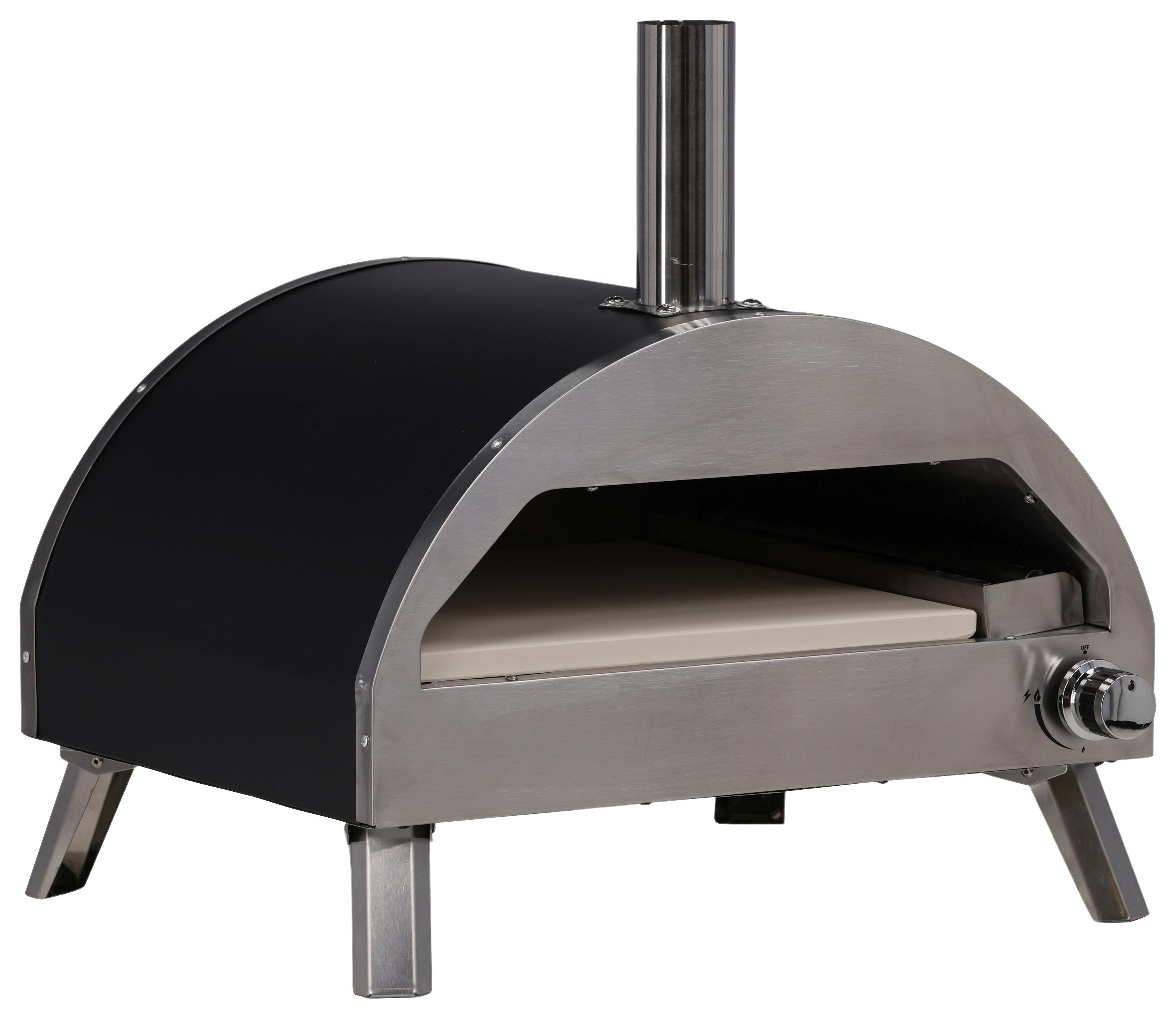 Pizzaofen Kerang - Silberfarben, KONVENTIONELL, Metall (56,3/56,5/54cm) - Gardenson
