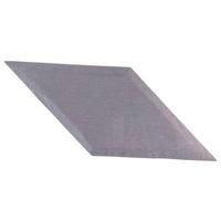 Wandpolster 2er-Set 35x25 cm Trapezförmig, Grau - Grau, Basics, Textil (35/25/4cm) - MID.YOU