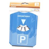 Parkuhr mit Eiskratzer und Abzieher aus Kunststoff - Blau/Weiß, Kunststoff (12/16cm)