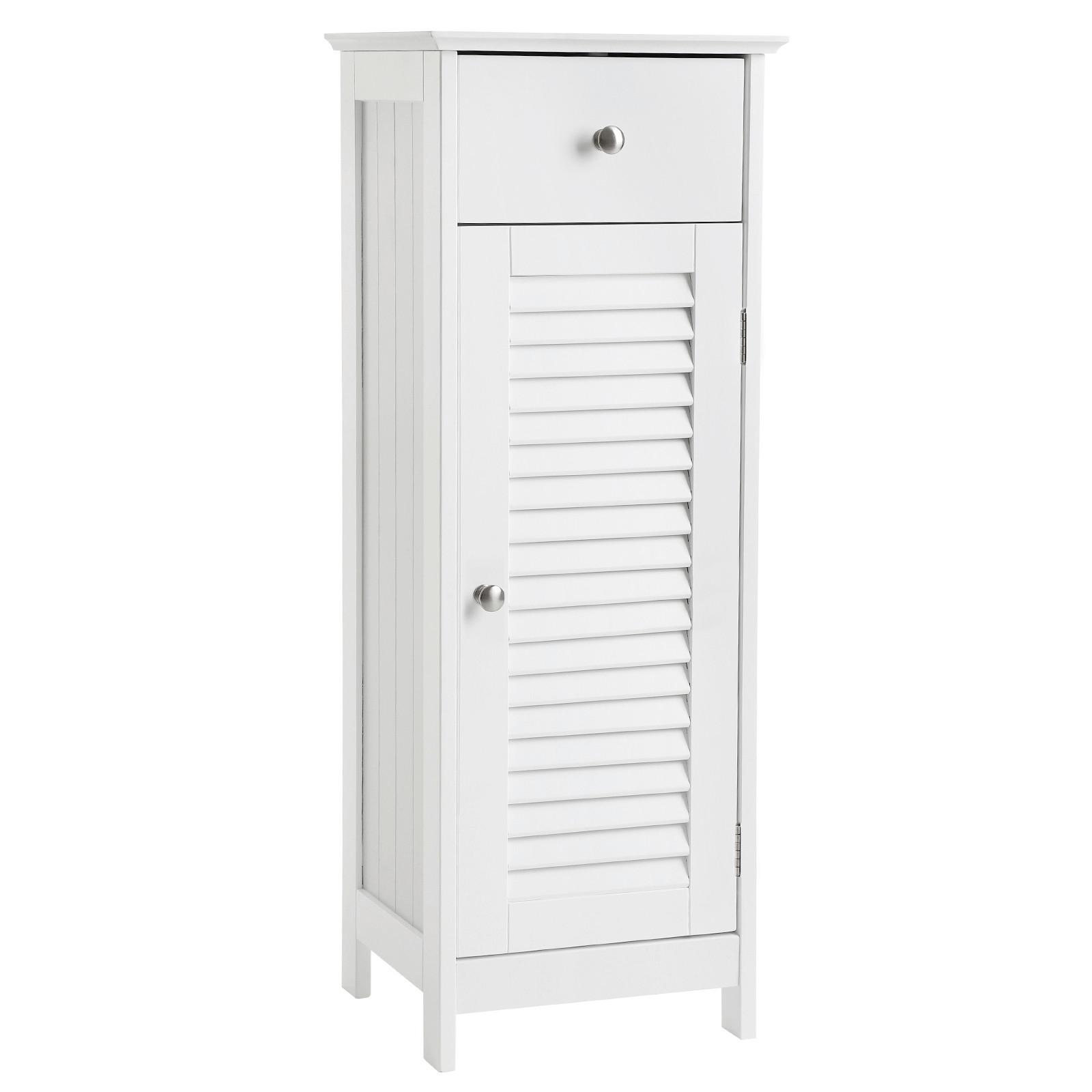 KOMODA WEISS - bílá, Trend, kov/kompozitní dřevo (32/87/30cm) - Boxxx