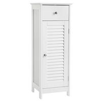 KOMODA WEISS - bílá, Trend, kov/kompozitní dřevo (32/87/30cm) - Boxxx
