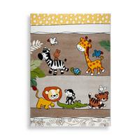 Kinderteppich Tiere Louie 120x170 Cm - Gelb/Beige, Basics, Textil (120/170cm) - Luca Bessoni