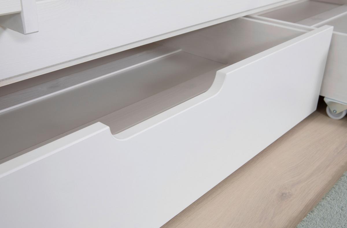 Etagenbett 970538 Rene - Weiß, MODERN, Holz (90/200cm) - MID.YOU