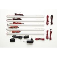Einlegebodenbeleuchtung 5er Set Meran 14,5 W Led - Design, Kunststoff (30/2/2cm) - Livetastic