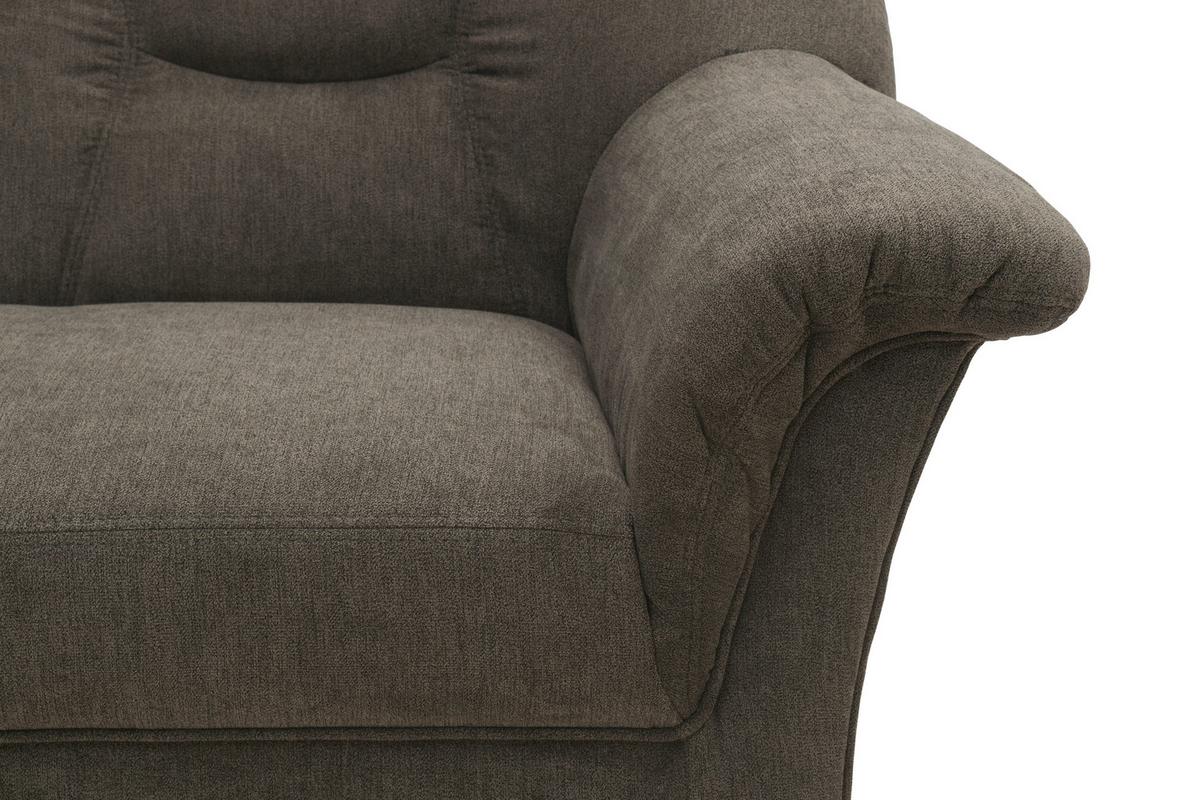 Ecksofa Sarafina Greige Mikrofaser - Greige/Schwarz, KONVENTIONELL, Textil (190/240cm) - MID.YOU