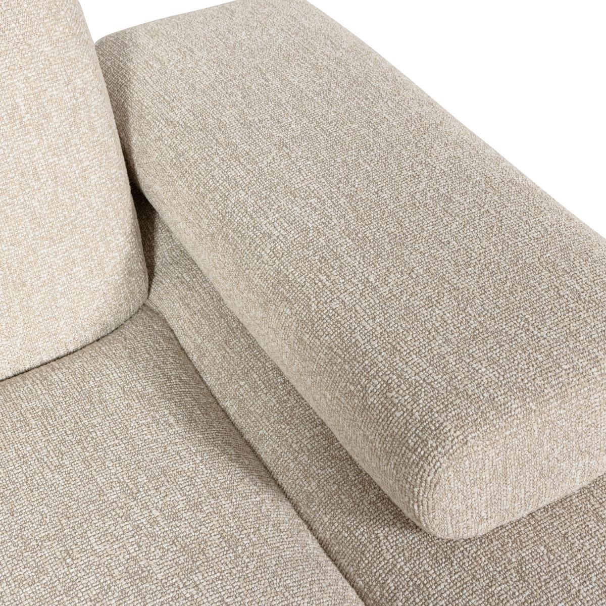 Sofaelement Mojo Beige B: 162cm - Beige/Schwarz, Design, Textil (162/74/124cm) - Livetastic