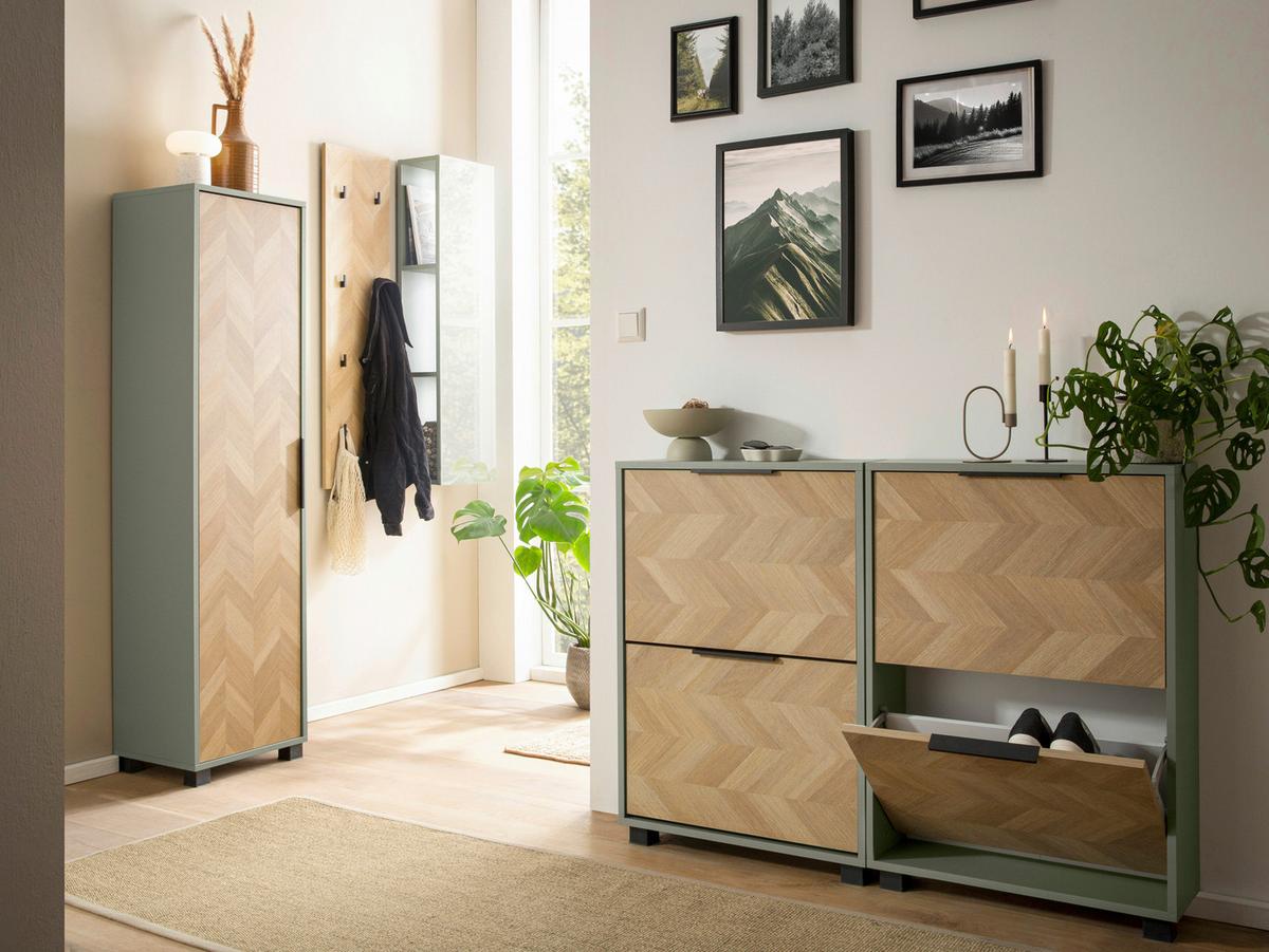 Garderobenpaneel Piazza Eichefarben B: 30 Cm - Eichefarben, Design, Holzwerkstoff (30/110,6/2,6cm) - MID.YOU