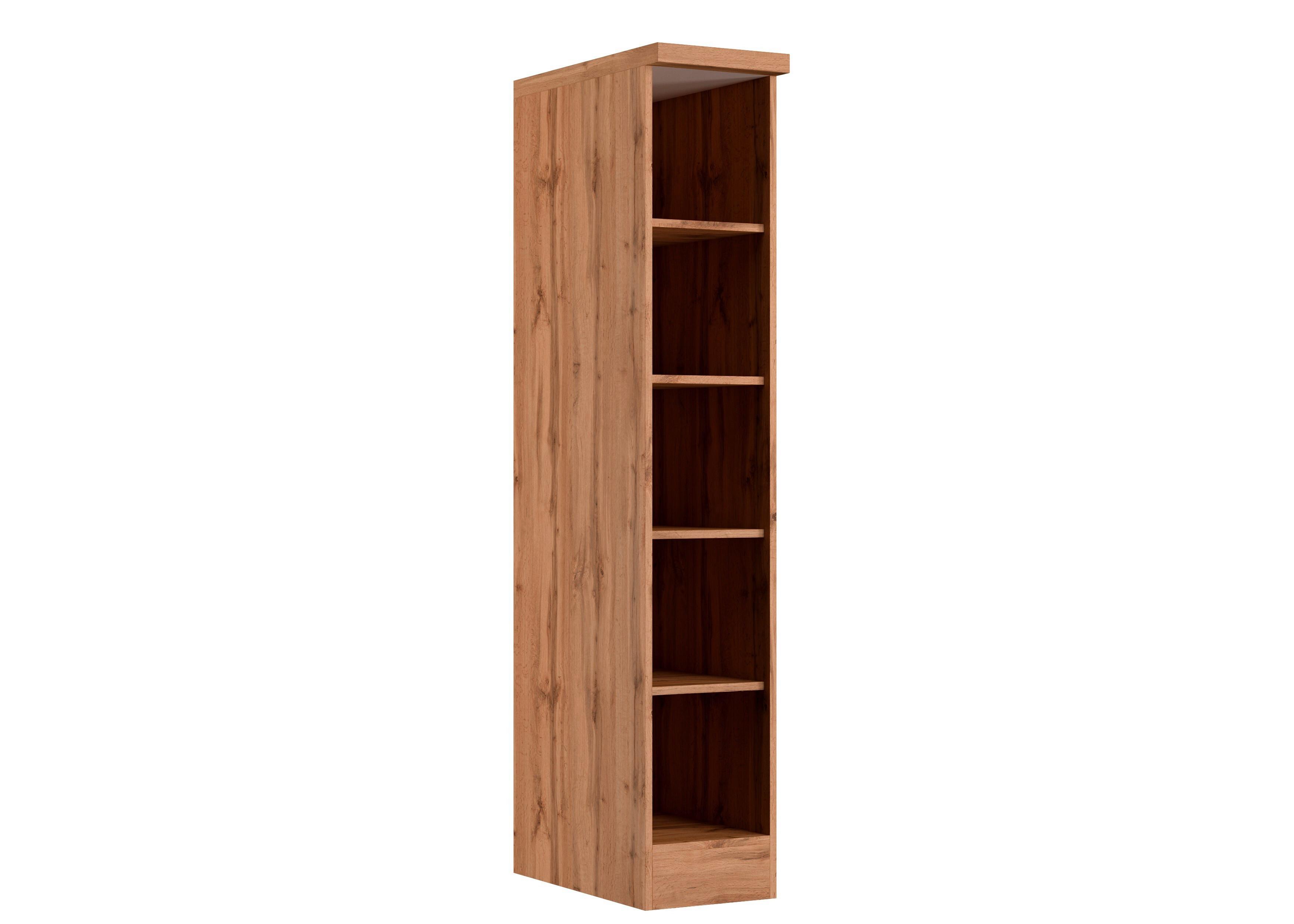 Regal Turin 30 cm Wotan Eiche - Eiche Wotan, Design, Holzwerkstoff (30/166/60cm) - Held
