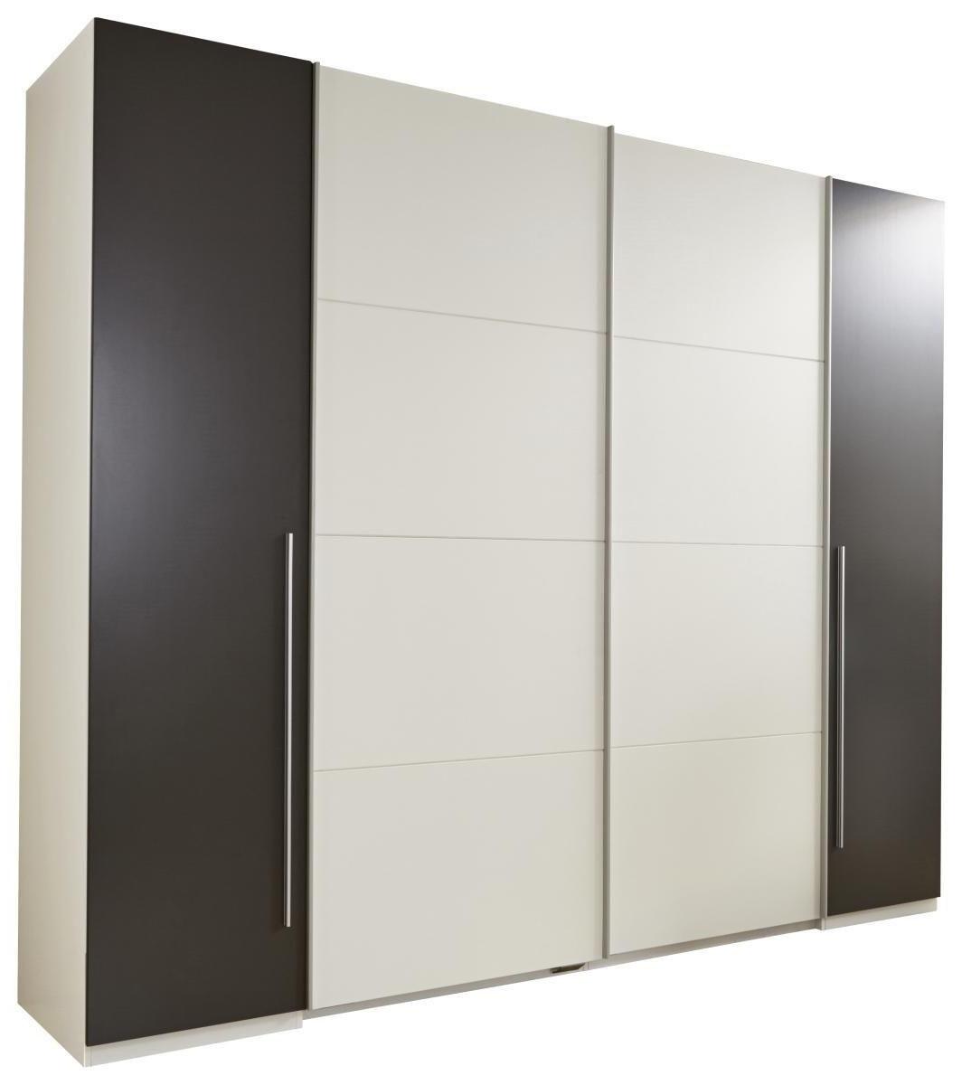 Schwebetürenschrank B: 270 cm Match2time Grau/Weiß - Weiß/Grau, Basics, Holzwerkstoff (270/225/61cm) - Carryhome