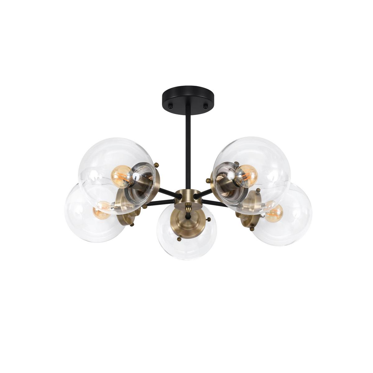 Hängeleuchte 35-01306 Lens - Natur, Metall (60/60/40cm)