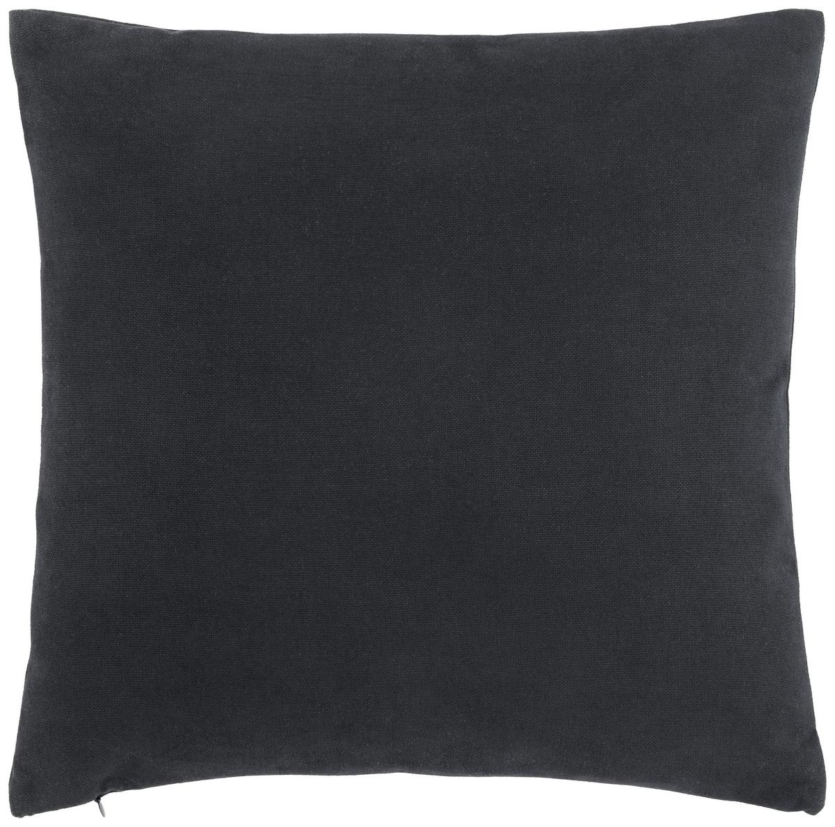 Dekoračný vankúš Lexi, 45/45cm, čierna - čierna, Modern, textil (45/45cm) - Modern Living