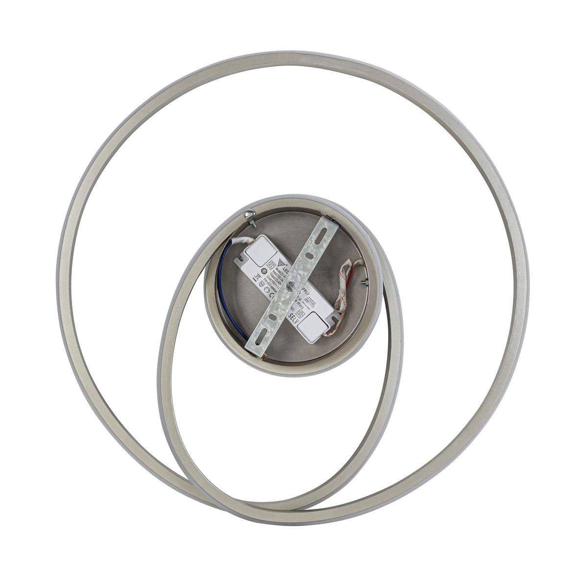 LED-Deckenleuchte Charlotte - Champagner/Weiß, Basics, Kunststoff/Metall (45/5,5cm) - Luca Bessoni