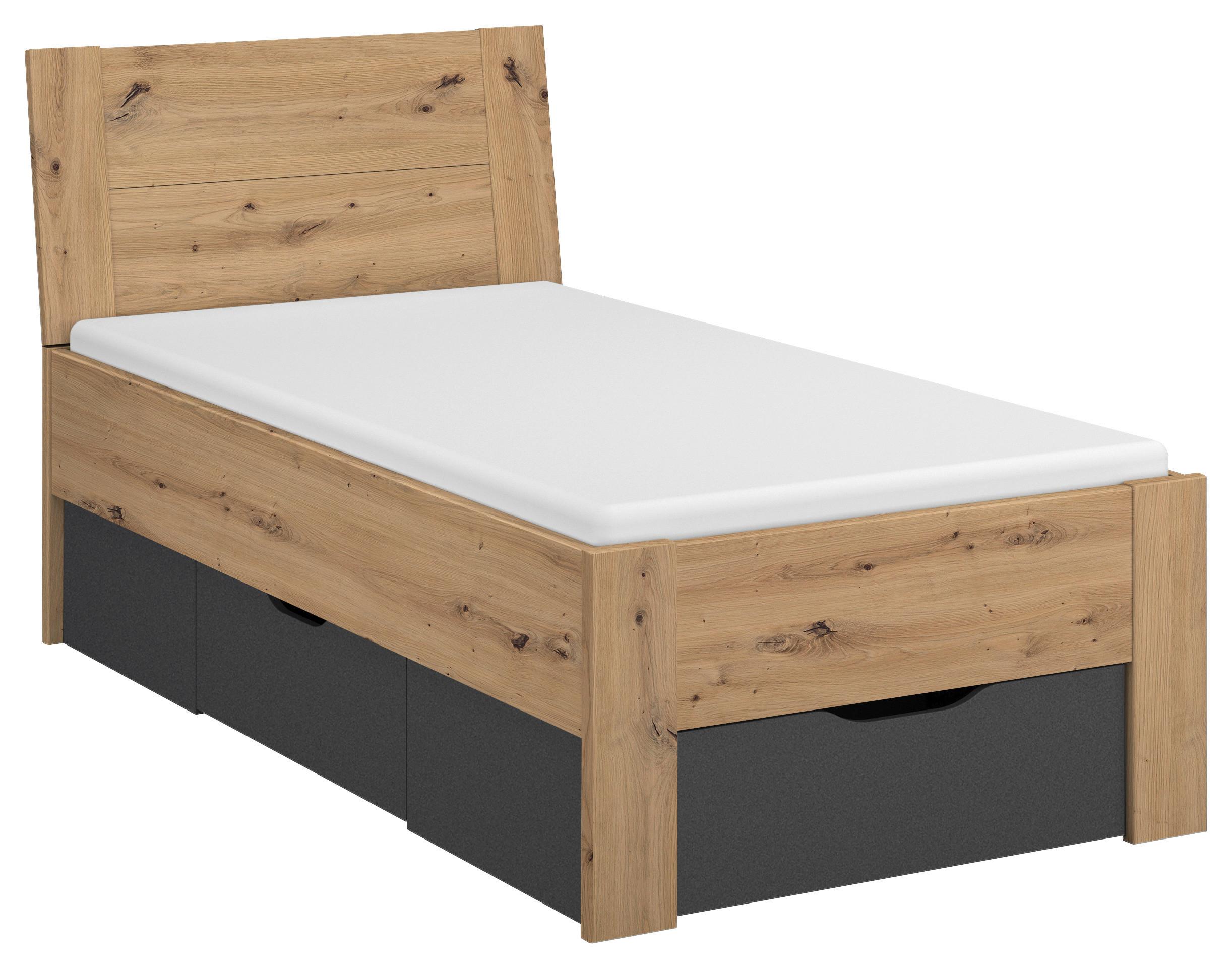 ÚLOŽNÝ PROSTOR POD POSTEL ADITIO BEDS - šedá, Moderní, kompozitní dřevo (96/28/203cm)