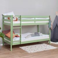Etagenbett Eco Comfort Grün, Lf: 90x200 cm - Naturfarben/Grün, MODERN, Holz (90/200cm) - MID.YOU