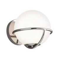 Wandleuchte Fe-Apollo1-Pn - Nickelfarben, Basics, Glas/Metall (18,1/17,1/21cm) - Elstead Lighting