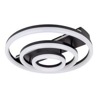 Led-deckenleuchte 1403522 Circulo - Schwarz/Weiß, Design, Kunststoff/Metall (60/15.5cm) - Näve