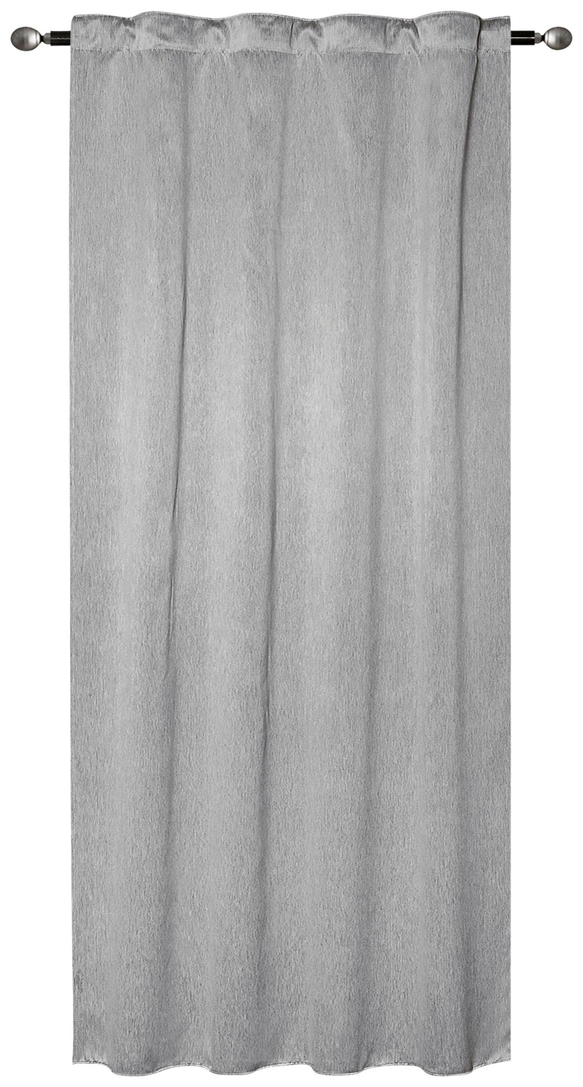 Verdunkelungsvorhang Mara - Silberfarben, ROMANTIK / LANDHAUS, Textil (135/175cm) - James Wood