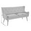 Dresitzer-Sofa Kamma Webstoff - Hellgrau/Naturfarben, LIFESTYLE, Textil (201/105/89cm) - Carryhome Dresitzer-Sofa Kamma Webstoff - Hellgrau/Naturfarben, LIFESTYLE, Textil (201/105/89cm) - Carryhome