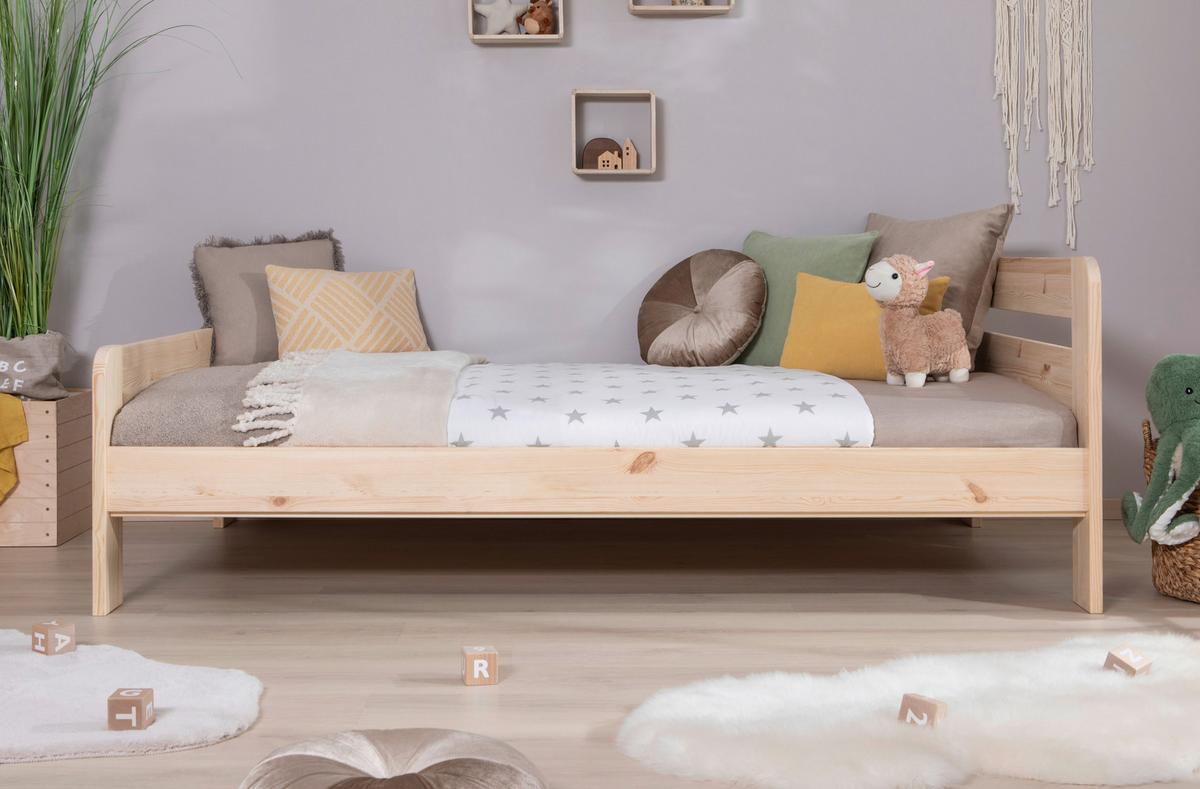 Bett Bennet Naturfarben Lf: 120x200 cm - Naturfarben, MODERN, Holz (120/200cm) - MID.YOU