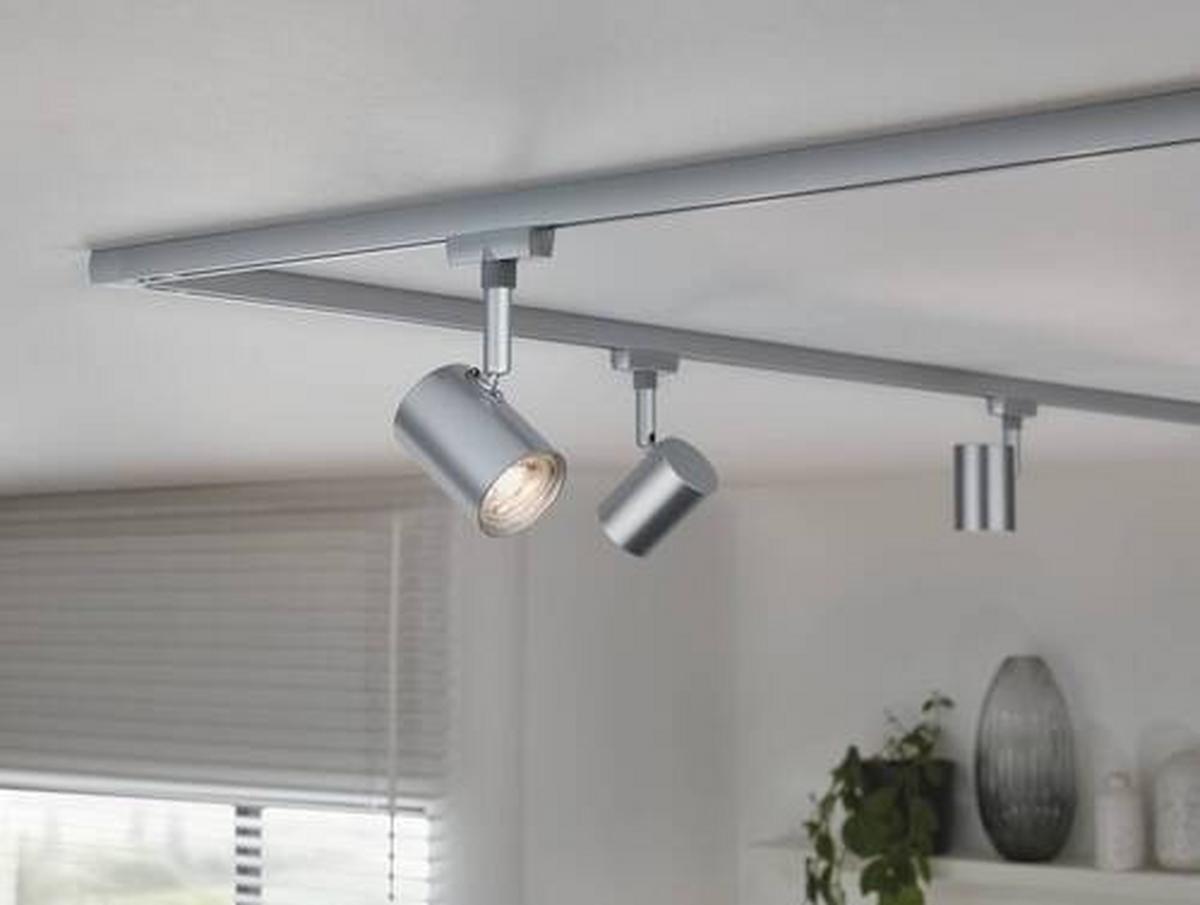 Schienensystem-Strahler 96992 Urail Limba - Chromfarben, Design, Glas/Metall (15/7/5cm) - Paulmann
