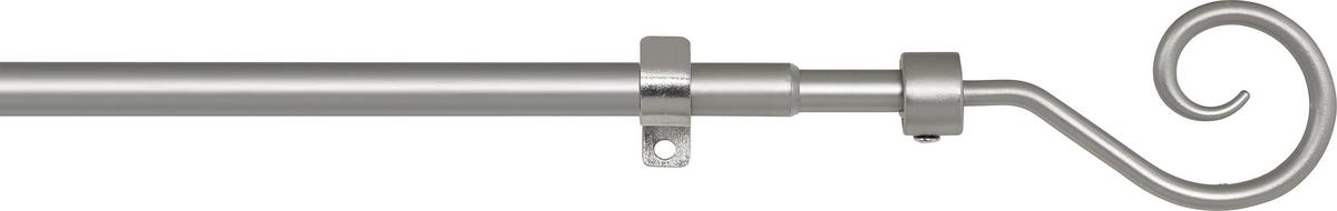 Rundstangengarnitur 1-lfg Tina Silberfarben L: 130-240 Cm - Silberfarben, KONVENTIONELL, Metall (130-240cm) - Ondega