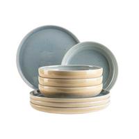 Tafelservice Candy Pastellblau 8-teilig - Pastellblau, Basics, Keramik - Mäser
