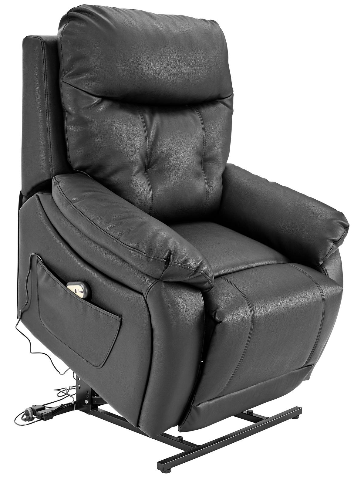 Relax Fotel Mario - fekete, Konventionell, műanyag/textil (89/107-79/94-165cm) - James Wood