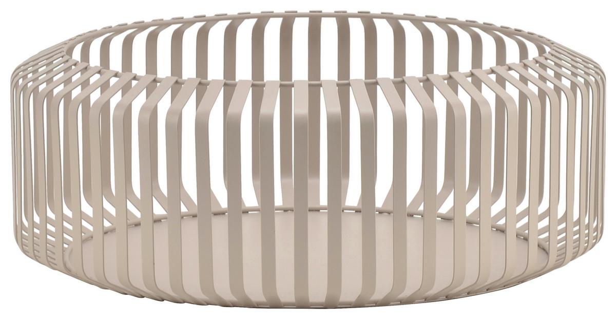 Dekoračná miska JANA - béžová, Modern, kov (27/10,5cm) - Mömax