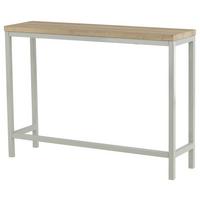 Beistelltisch Rise Naturfarben/grau B: 110 Cm - Naturfarben/Grau, Design, Holzwerkstoff/Metall (110/30/80cm) - Livetastic