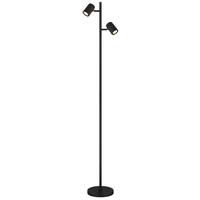Stehleuchte 57918sb James - Schwarz, Design, Kunststoff/Metall (27/22/158cm) - Globo