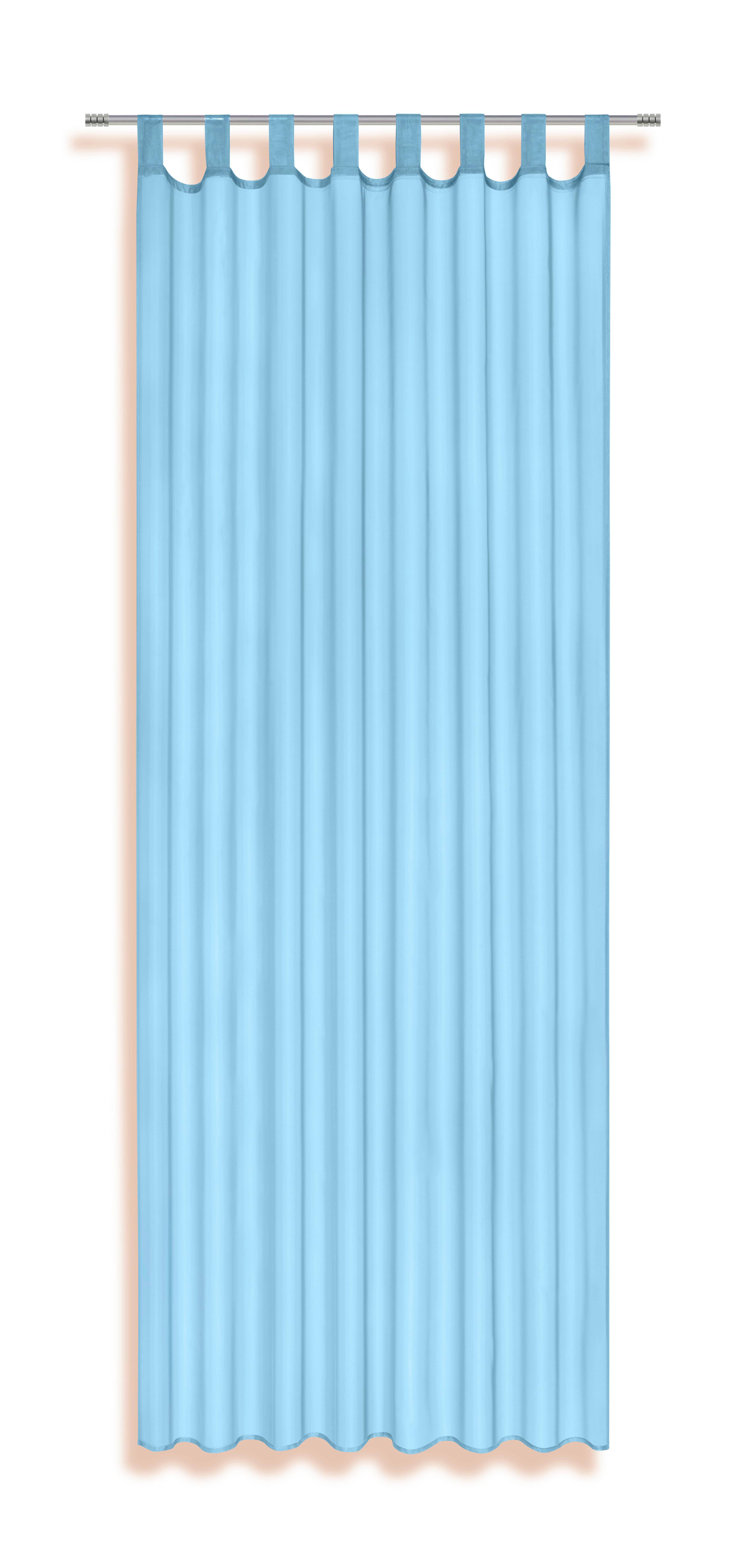 Készfüggöny Utila - türkiz, Konventionell, textil (140/245cm) - Best Price