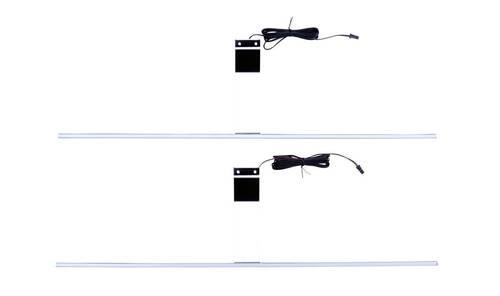 Aufbauleuchte Slimline - Chromfarben, MODERN, Kunststoff (60cm)