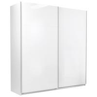 SCHIEBETÜRENSCHRANK Viva Weiß Hochglanz B: 200cm - Weiß Hochglanz/Weiß, MODERN, Holzwerkstoff (200/210/62cm) - P & B