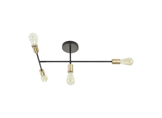 Stropní Svítidlo Lys 40/68cm, 40 Watt - černá, Lifestyle, kov - Modern Living Stropní Svítidlo Lys 40/68cm, 40 Watt - černá, Lifestyle, kov - Modern Living