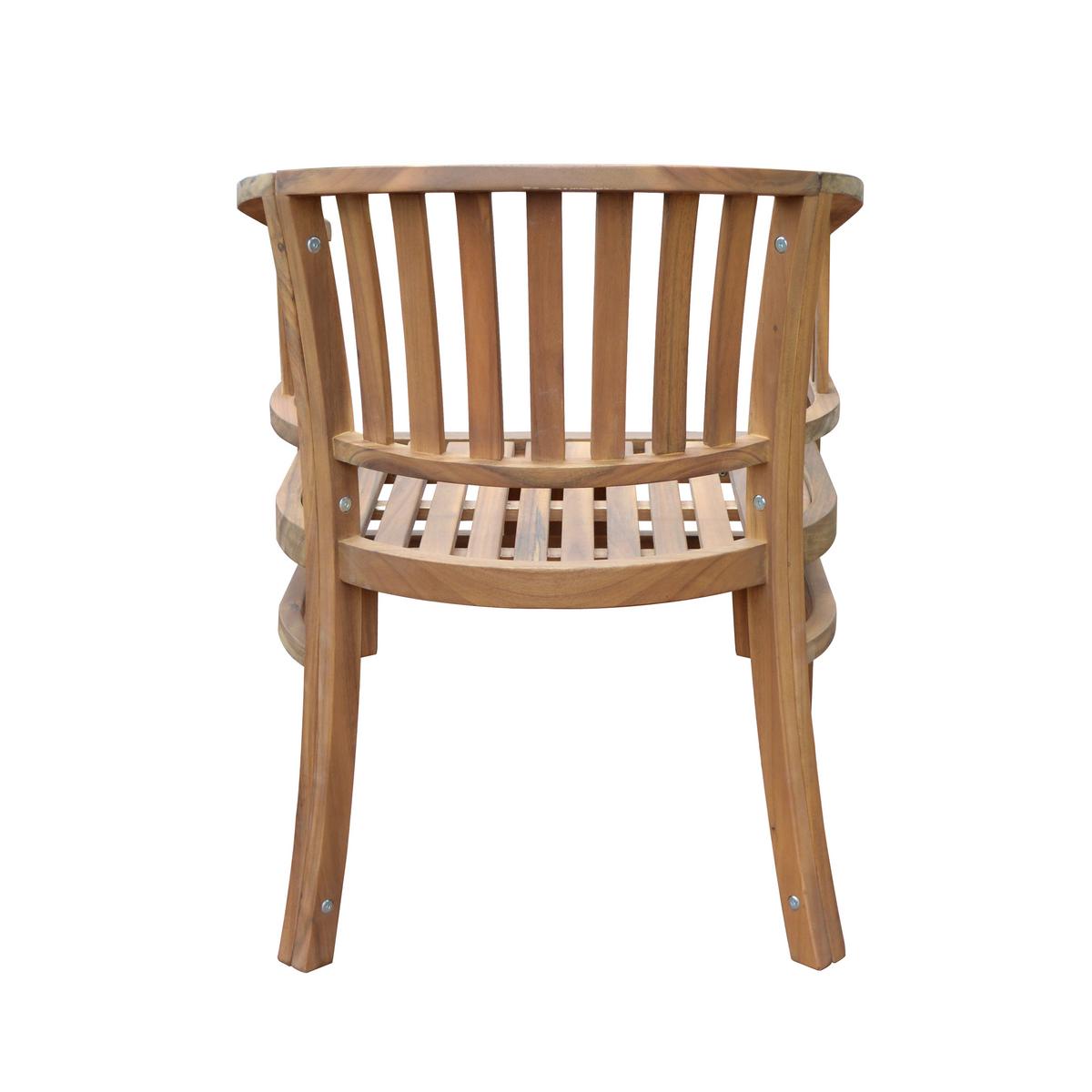 Gartenstuhl aus Akazie ca. 59,5x61x79 cm, - Akaziefarben, Basics, Holz (59,5/61/79cm)