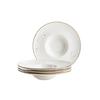 Tellerset Pintar Porzellan 4--Teilig. Rund Braun Weiß - Braun/Weiß, Basics, Keramik (26/5cm) - Mäser