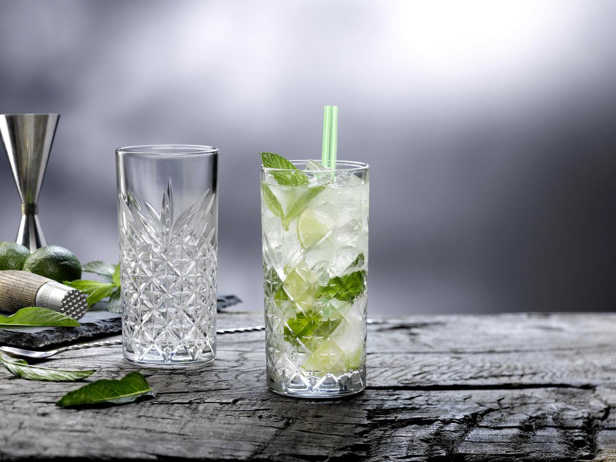 Longdrinkglas 4-Teilig ca. 295ml Transparent - Transparent, Basics, Glas (295ml) - Mäser