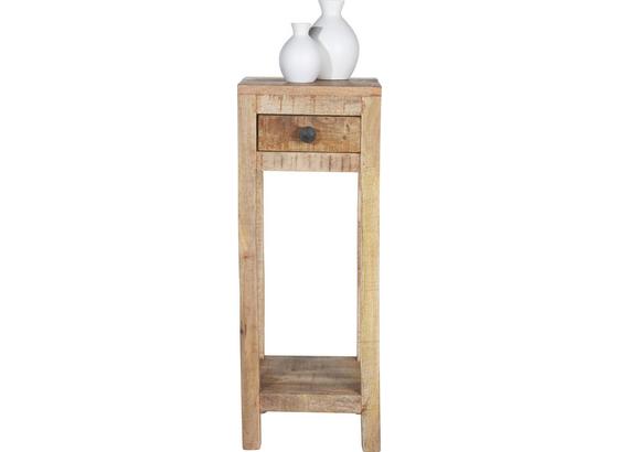 Odkládací Stolek Industry - přírodní barvy, dřevo (30/80/30cm) - JAMES WOOD Odkládací Stolek Industry - přírodní barvy, dřevo (30/80/30cm) - JAMES WOOD