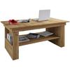 Couchtisch mit Offenem Fach Kobila ,honig-Eiche - Eichefarben/Honig, Basics, Holzwerkstoff (65/115/52,5cm) - MID.YOU