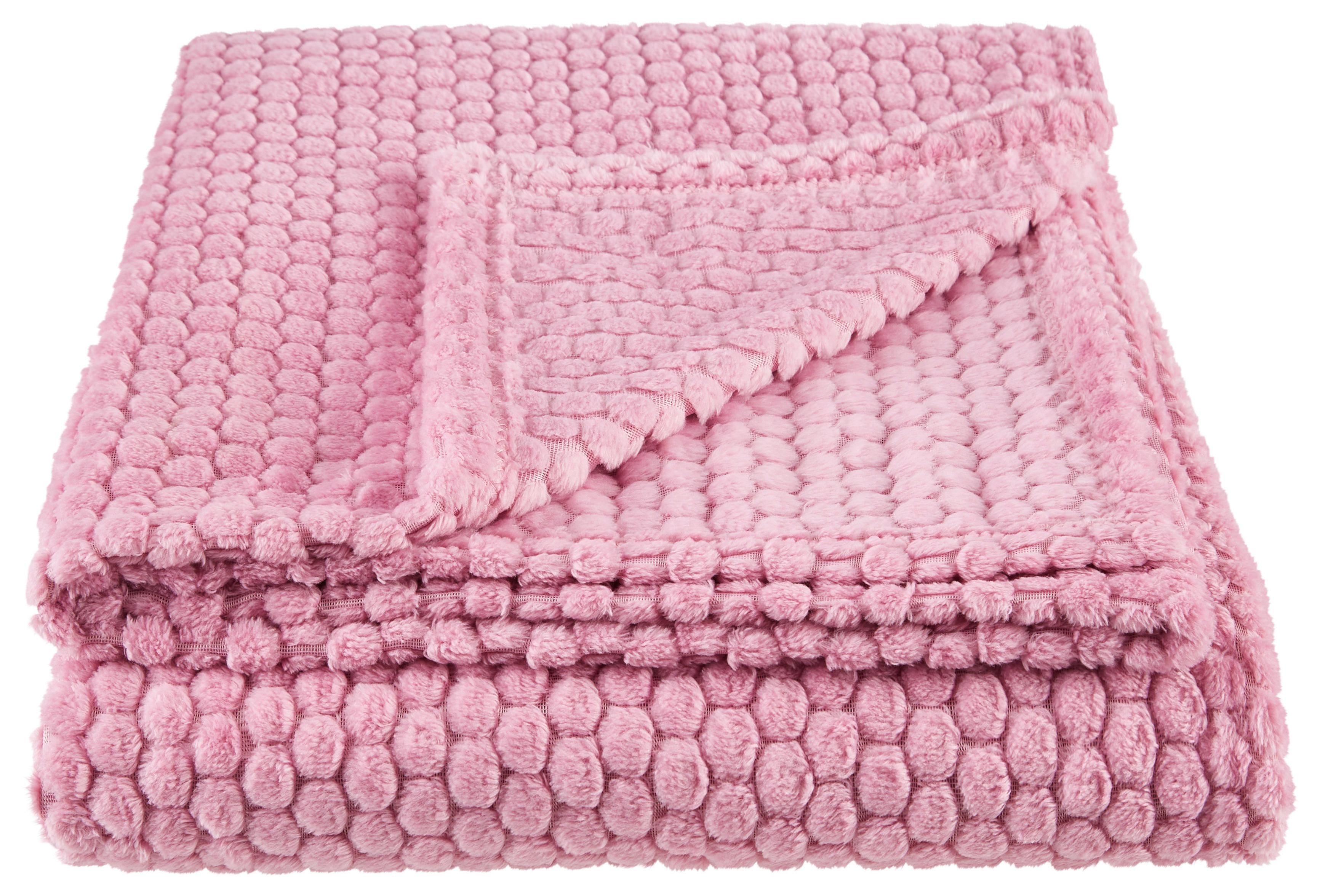 Kuscheldecke Belinda Mauve 130x170 Cm