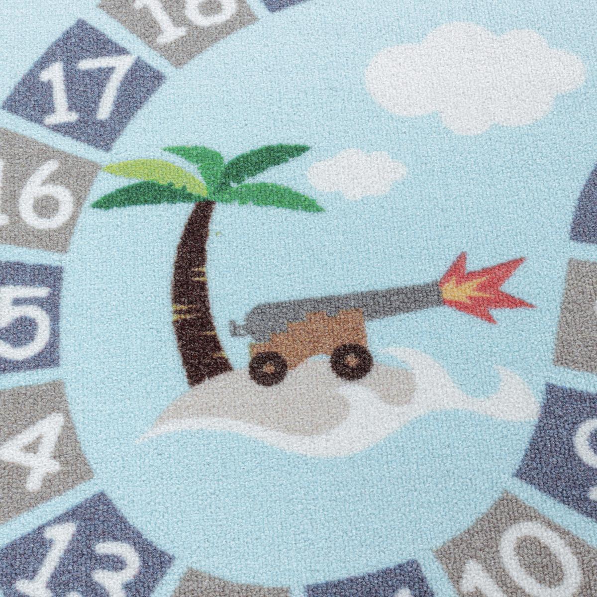 Kinderteppich Pirat Blau Play 80x120 Cm - Blau, Trend, Textil (80/120cm)