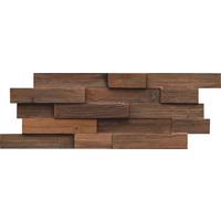 Wandverkleidung Fsc Teak Recl. Charred - Braun, Basics, Holz (50/20/2cm)