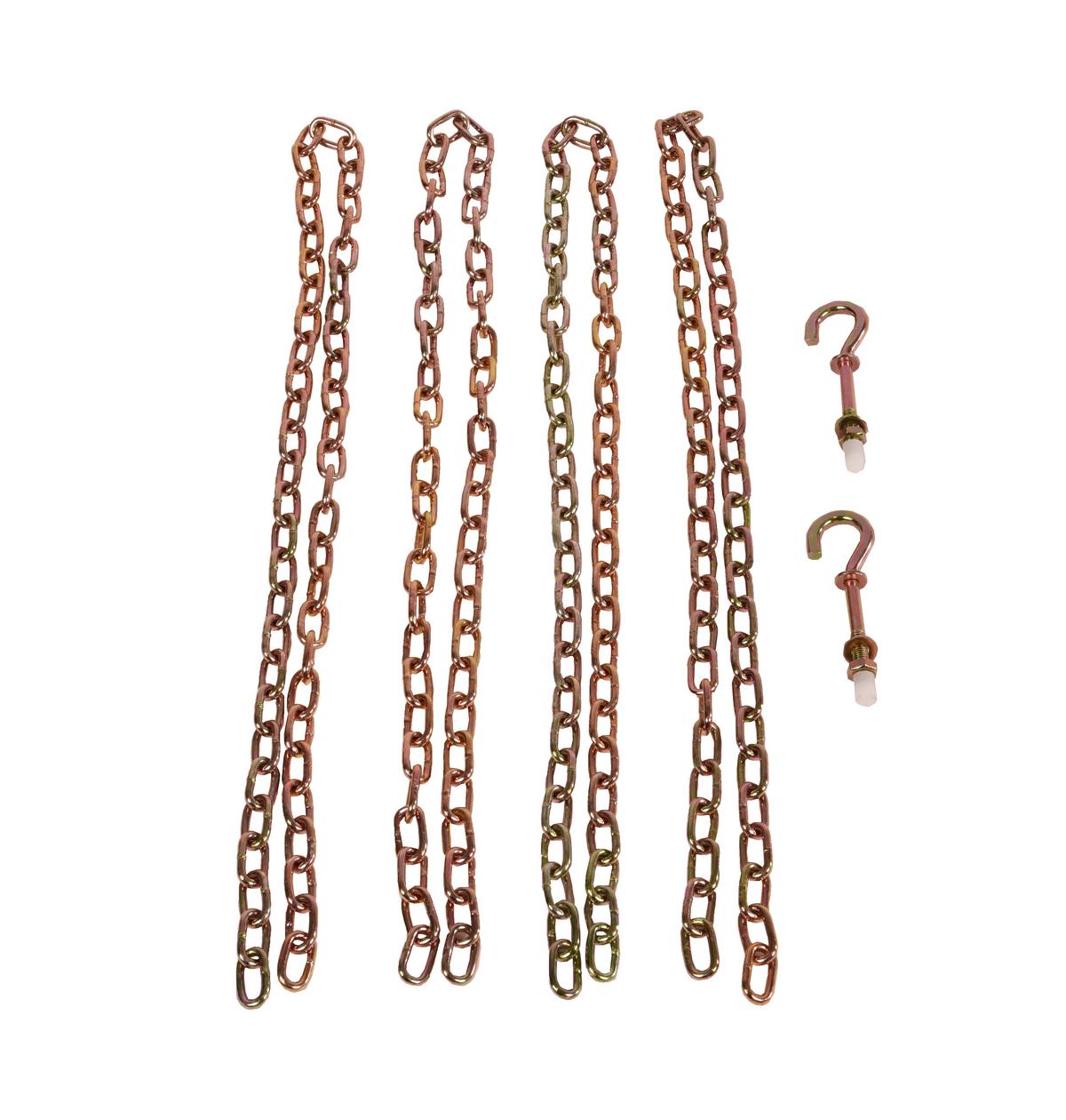 Gartenbank Eukalyptusholz 2-Sitzer Augusta Hängend - Eukalyptusholzfarben/Goldfarben, Basics, Holz/Metall (130/57/63cm) - Gardenson