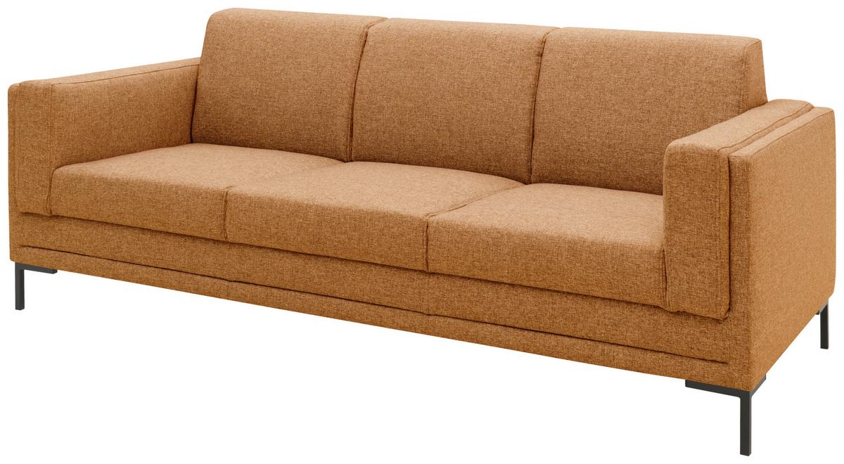 3-sitzer-sofa Looks Vii Messingfarben B: 210 Cm - Messingfarben/Schwarz, Design, Textil (210/82/90cm) - LOOKS by W.Joop